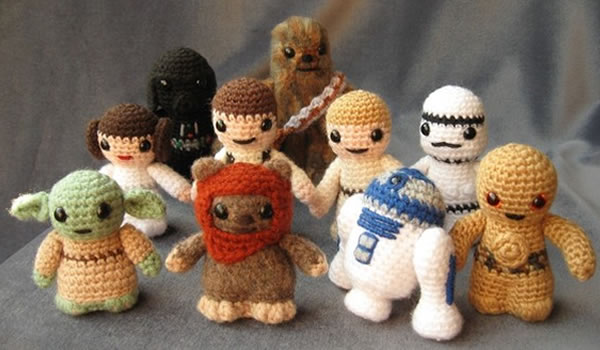 Muñecos de crochet star wars