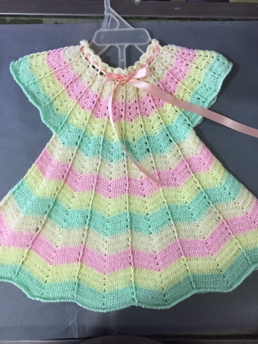 vestido crochet niña